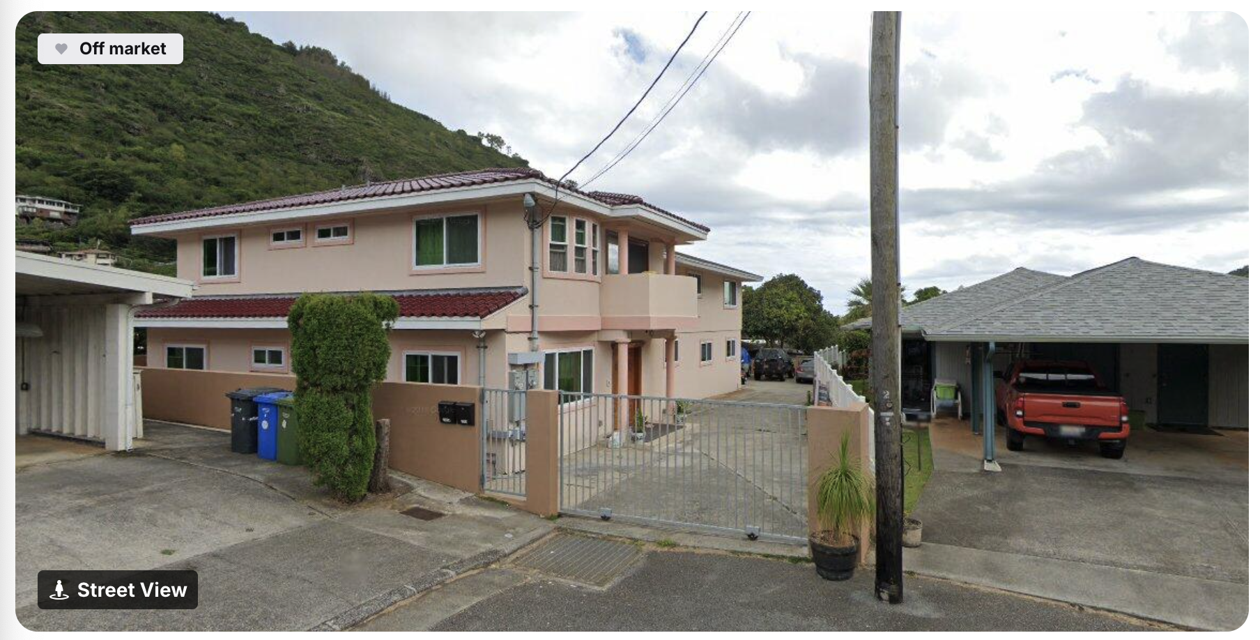 Street view of the Aina Property Ventures rental property in Honolulu, Hawaii